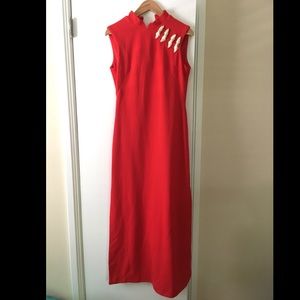 Vintage Red Chinese Dress
